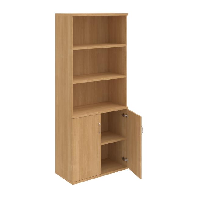 Stabiles Regal, 80x192x40 cm, Eiche/Eiche