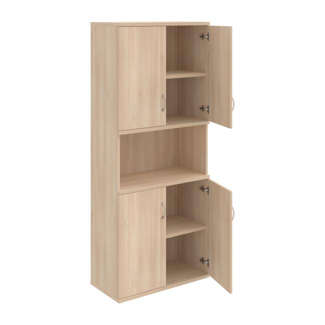 Stabiles Regal, 80 x 192 x 40 cm, Akazie/Akazie