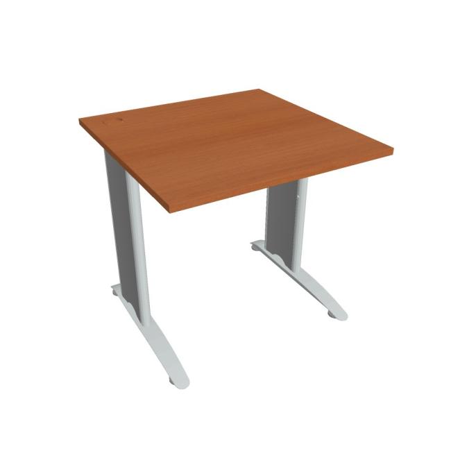 Flex-Schreibtisch, 80 x 75,5 x 80 cm, Kirsche/Metall