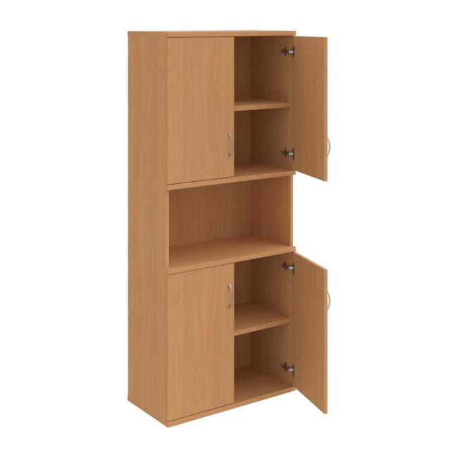 Stabiles Regal, 80x192x40 cm, Buche/Buche
