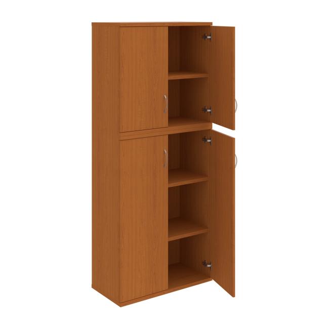 Stabiles Regal, 80x192x40 cm, Kirsche/Kirsche