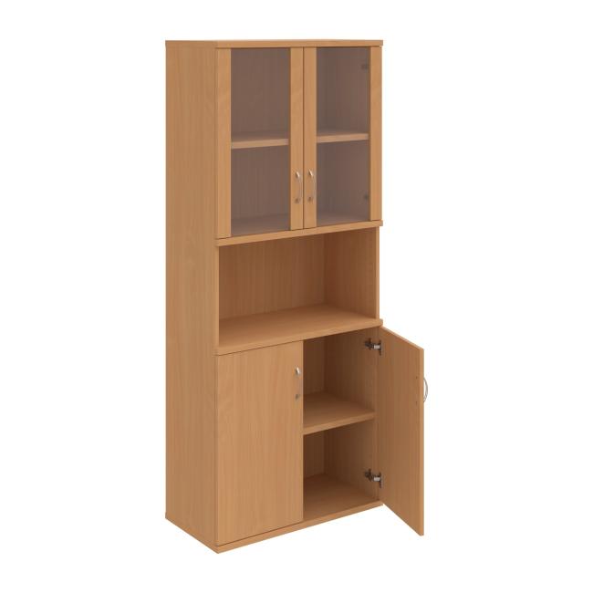 Stabiles Regal, 80x192x40 cm, Buche/Buche