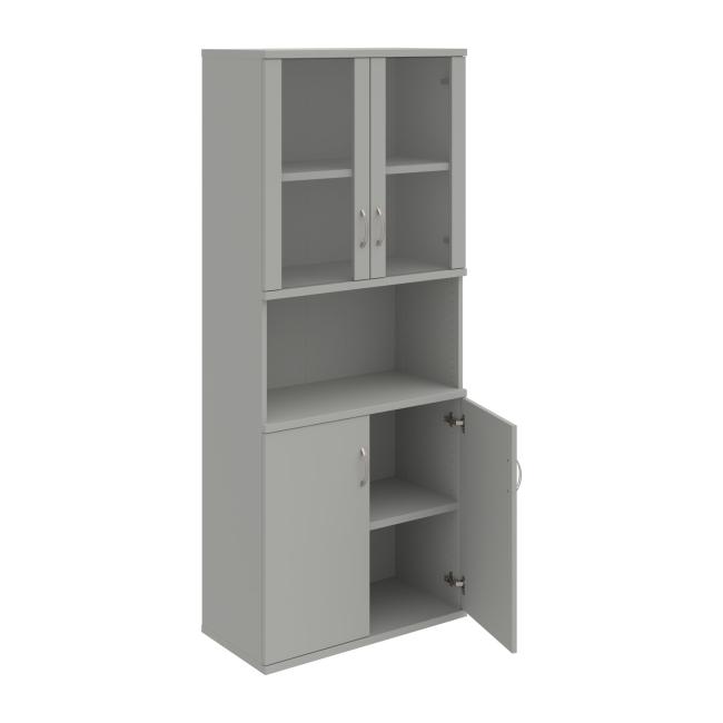 Stabiles Regal, 80x192x40 cm, grau/grau