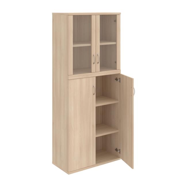 Stabiles Regal, 80 x 192 x 40 cm, Akazie/Akazie