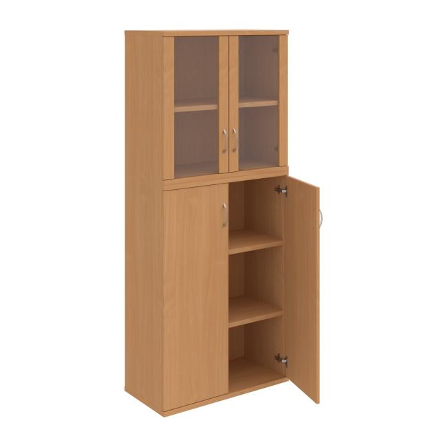 [ON580082] Stabiles Regal, 80x192x40 cm, Buche/Buche