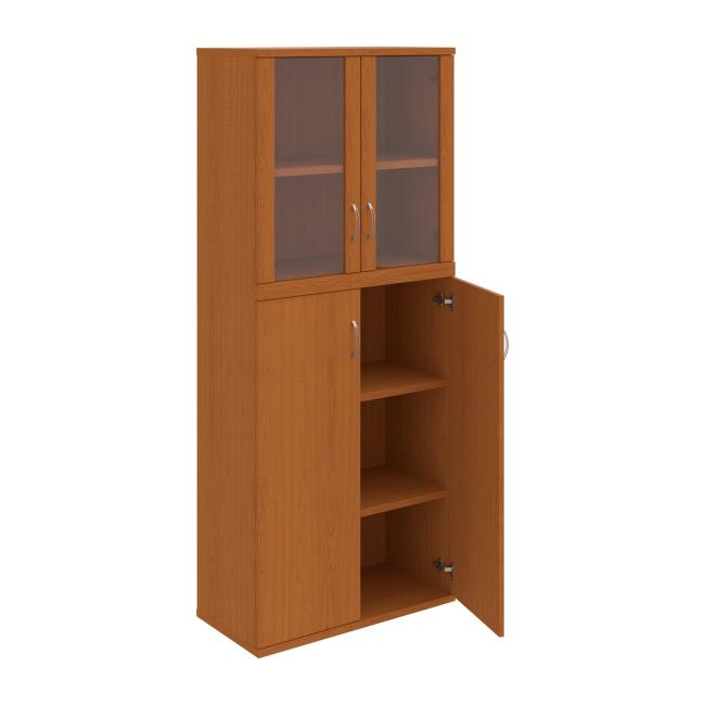 Stabiles Regal, 80x192x40 cm, Kirsche/Kirsche