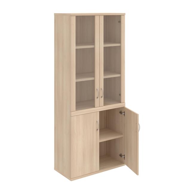 Stabiles Regal, 80 x 192 x 40 cm, Akazie/Akazie