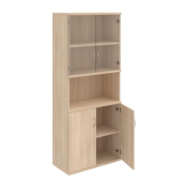 [ON580101] Stabiles Regal, 80 x 192 x 40 cm, Akazie/Akazie