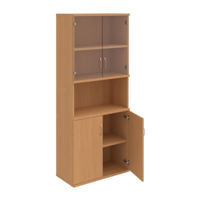 Stabiles Regal, 80x192x40 cm, Buche/Buche