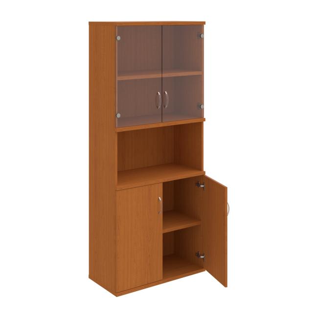 Stabiles Regal, 80x192x40 cm, Kirsche/Kirsche