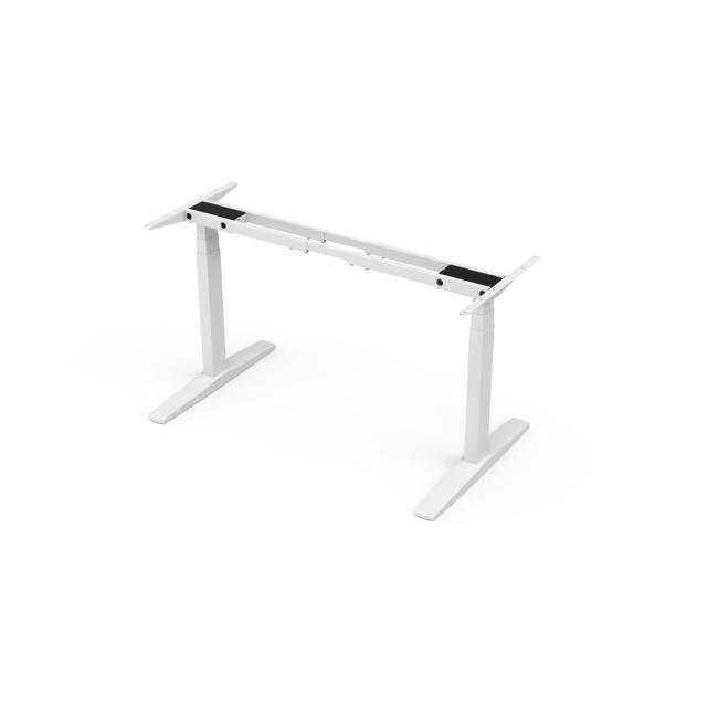 [AN200001] Tischgestell BASIC, höhenverstellbar, 2-motorig, 120–160 x 80 cm, weiß RAL 9016