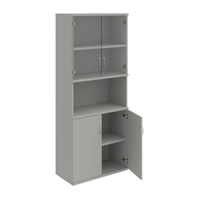 Stabiles Regal, 80x192x40 cm, grau/grau