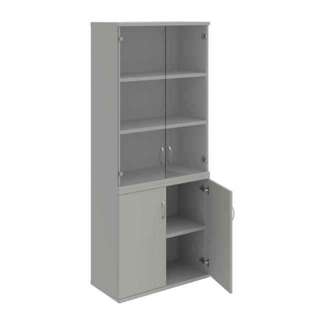 Stabiles Regal, 80x192x40 cm, grau/grau