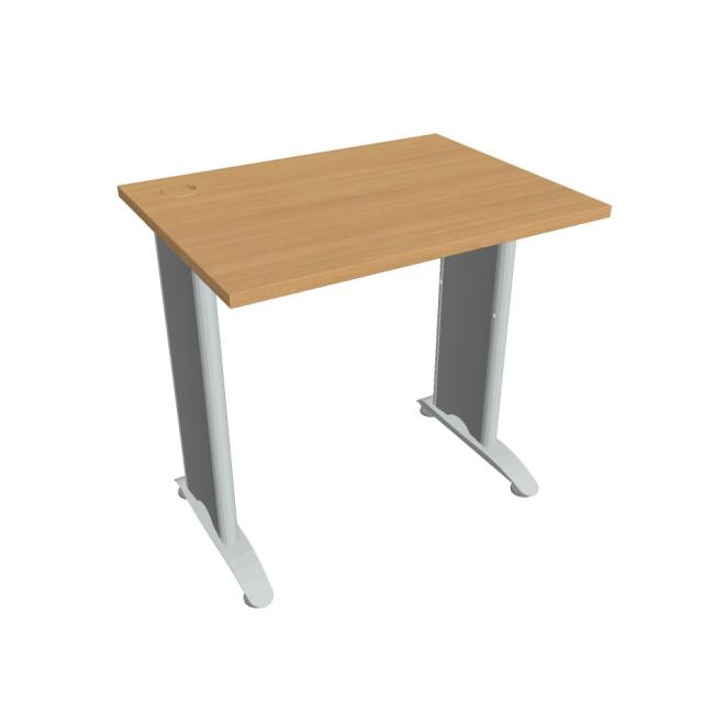 Flexibler Schreibtisch, 80 x 75,5 x 60 cm, Buche/Metall
