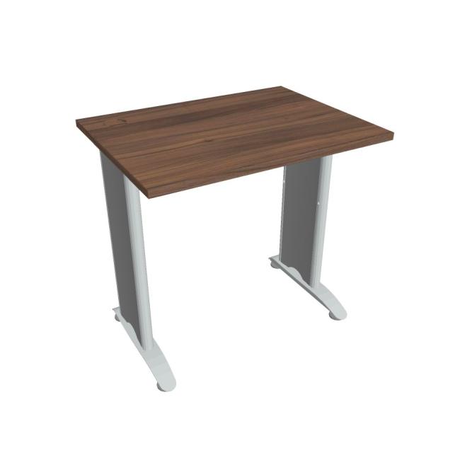 Flex-Schreibtisch, 80 x 75,5 x 60 cm, Walnuss/Metall