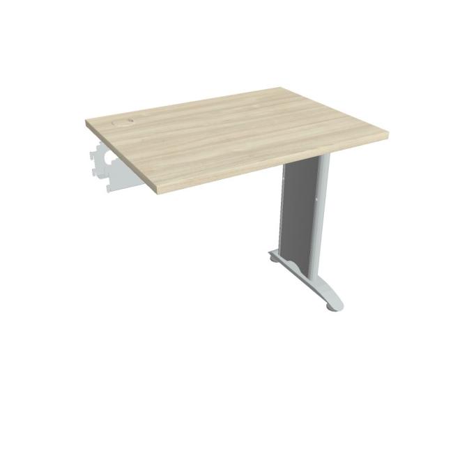 Flex-Schreibtisch, 80 x 75,5 x 60 cm, Akazie/Metall