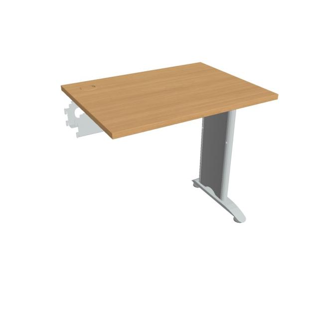 Flexibler Schreibtisch, 80 x 75,5 x 60 cm, Buche/Metall