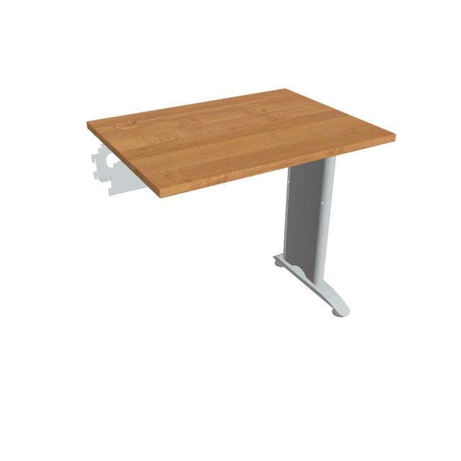 Flex-Schreibtisch, 80 x 75,5 x 60 cm, Erle/Metall