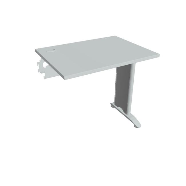 Flex-Schreibtisch, 80 x 75,5 x 60 cm, grau/metall