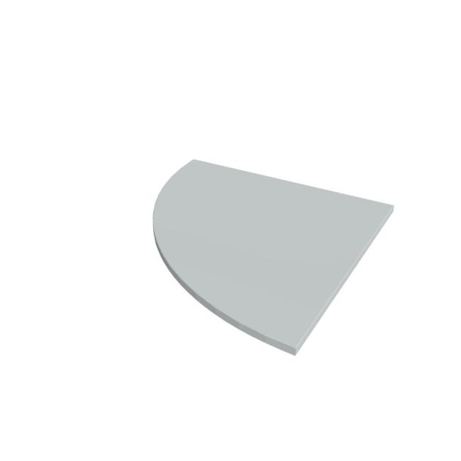 [ON580480] Flex Beistelltisch, links, 80x80 cm, grau