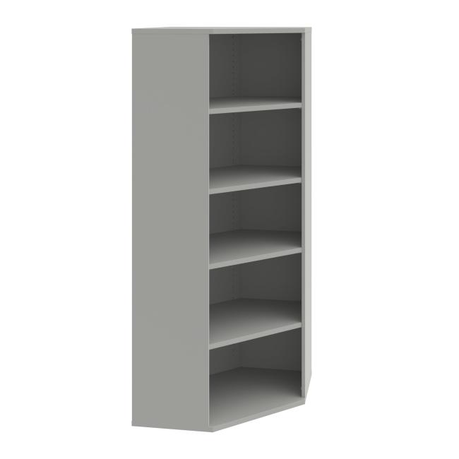 Stabiles Regal, 80 x 192 x 40 cm, grau