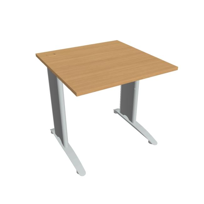 [ON580522] Flexibler Schreibtisch, 80 x 75,5 x 80 cm, Buche/Metall