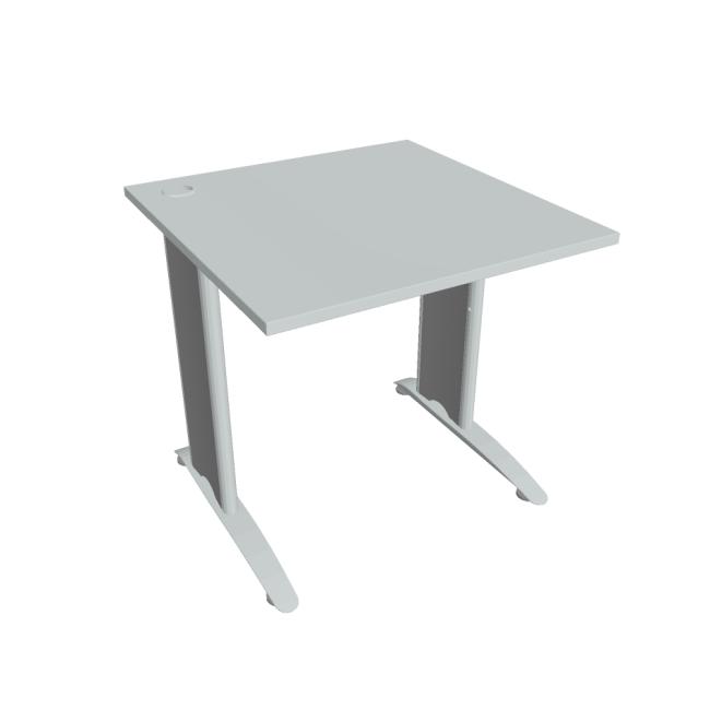 [ON580572] Flex-Schreibtisch, 80 x 75,5 x 80 cm, grau/metall