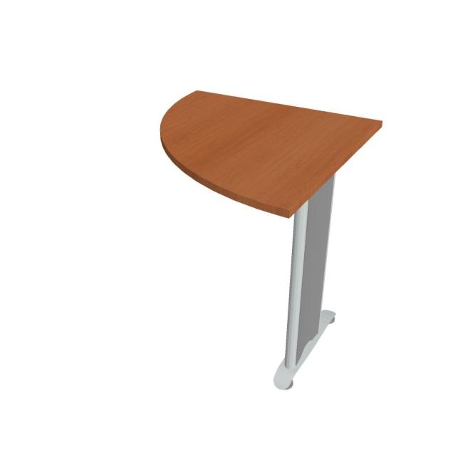 Flex Beistelltisch, links, 80 x 75,5 x 80 cm, Kirsche/Metall