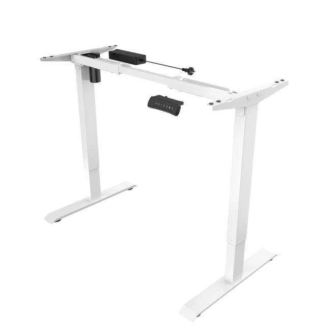 [AN200011] Tischgestell BASIC, höhenverstellbar, 1-Motor, 100-160 x 50-80 cm, weiß RAL 9016
