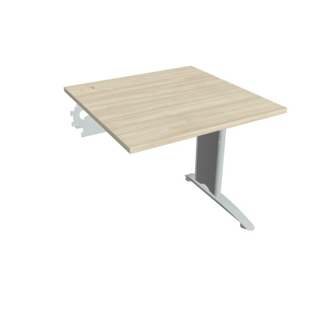 [ON580812] Flex-Schreibtisch, 80 x 75,5 x 80 cm, Akazie/Metall