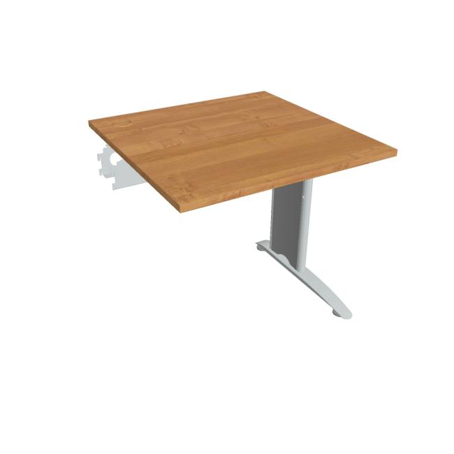 Flex-Schreibtisch, 80 x 75,5 x 80 cm, Erle/Metall