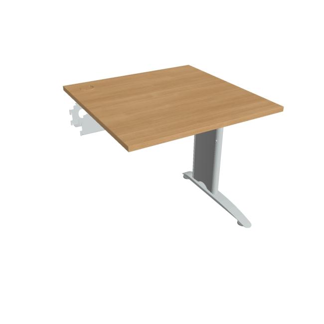 Flex-Schreibtisch, 80 x 75,5 x 80 cm, Eiche/Metall