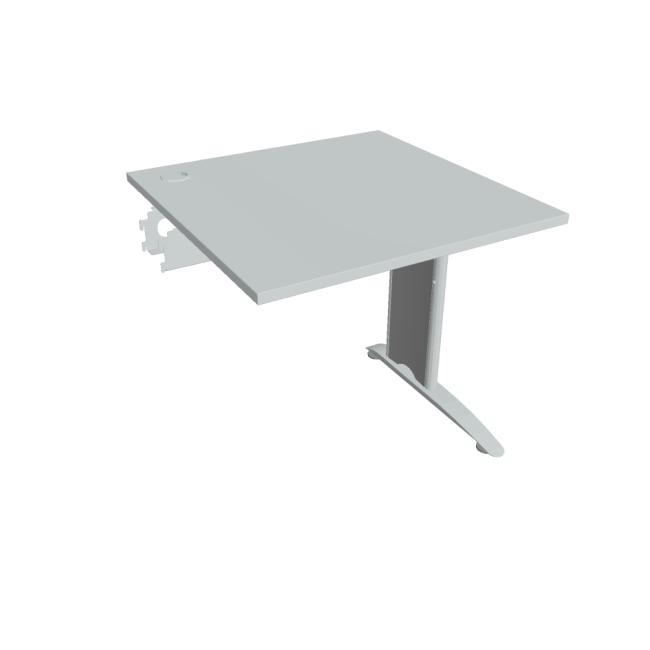 Flex-Schreibtisch, 80 x 75,5 x 80 cm, grau/metall