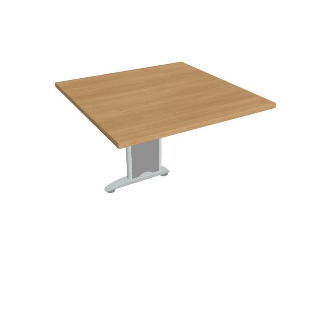 [ON580942] Flex Beistelltisch, 80 x 75,5 x 80 cm, Eiche/Metall