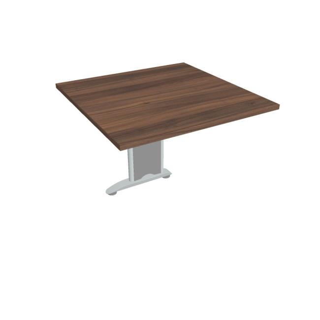 [ON580962] Flex Beistelltisch, 80 x 75,5 x 80 cm, Walnuss/Metall