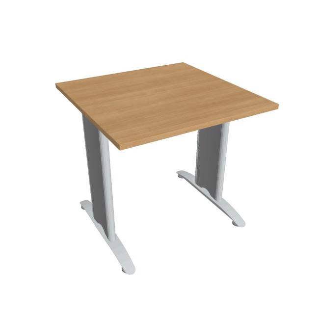 [ON581142] Flex-Konferenztisch, 80 x 75,5 x 80 cm, Eiche/Metall