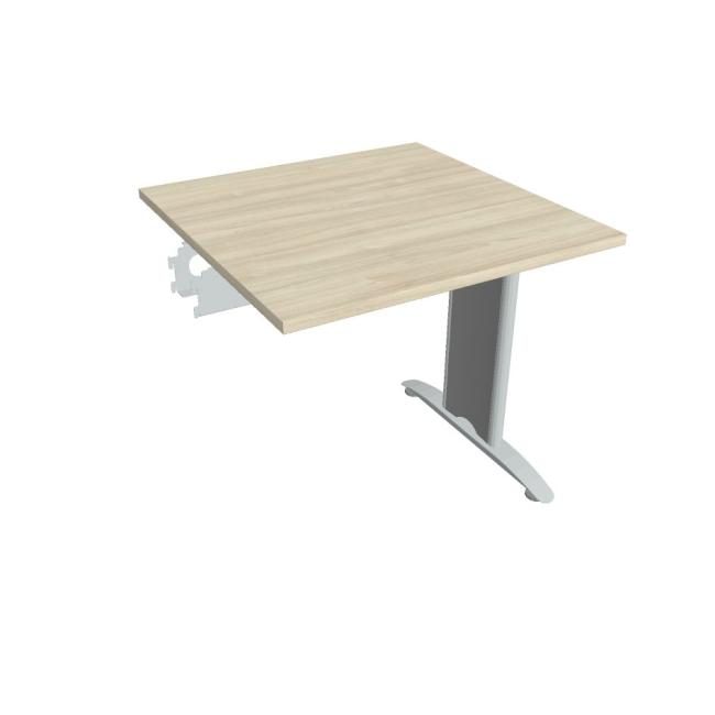 [ON581212] Flex-Konferenztisch, 80 x 75,5 x 80 cm, Akazie/Metall