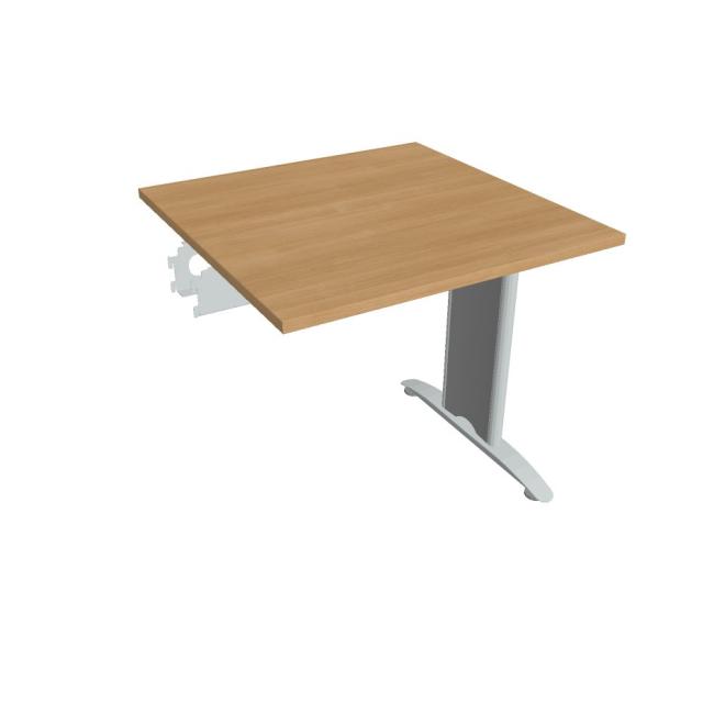 [ON581242] Flex-Konferenztisch, 80 x 75,5 x 80 cm, Eiche/Metall