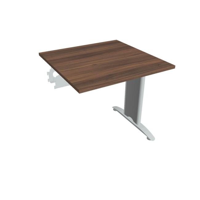 [ON581262] Flex-Konferenztisch, 80 x 75,5 x 80 cm, Walnuss/Metall