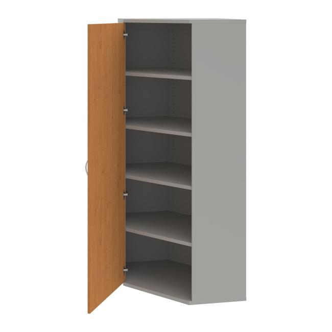 Regalschrank L Strong, 80x192x40 cm, Erle/Grau