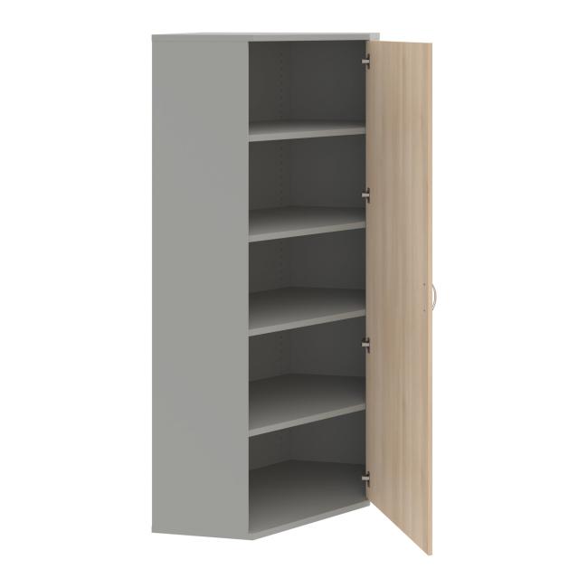 Regalschrank P Strong, 80x192x40 cm, Akazie/grau