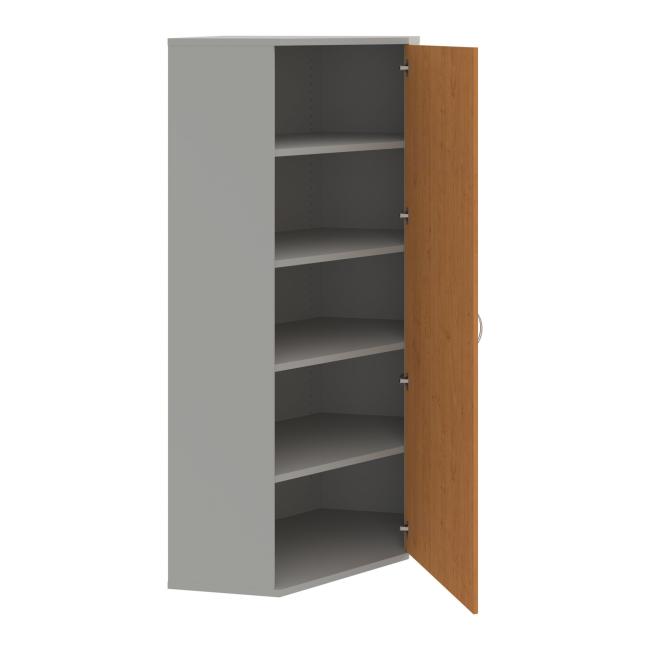 Regalschrank P Strong, 80x192x40 cm, Erle/Grau