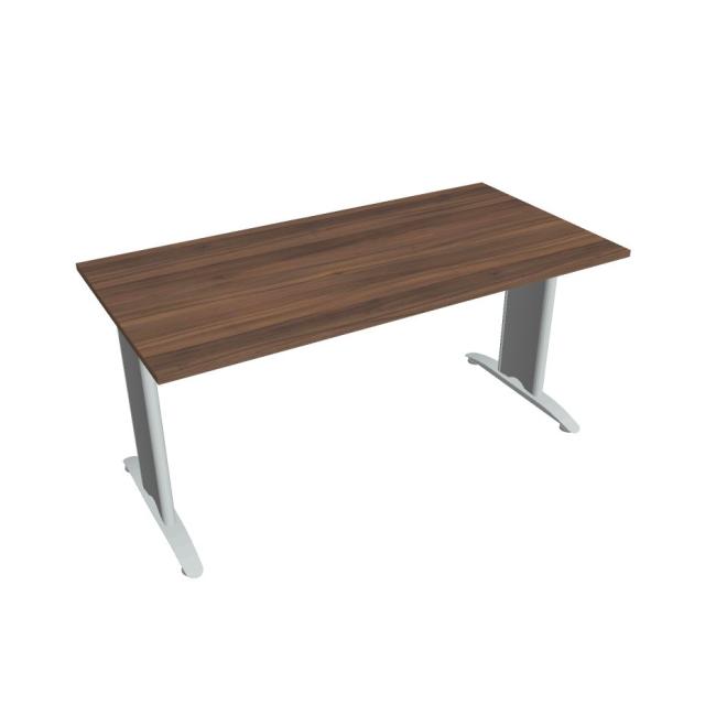 [ON616179] Flex-Konferenztisch, 160 x 75,5 x 80 cm, Nussbaum/Metall