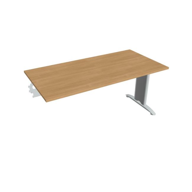 [ON616249] Flex-Konferenztisch, 160 x 75,5 x 80 cm, Eiche/Metall