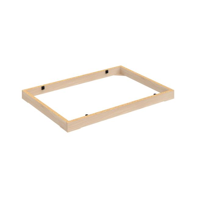 [ON800601] Stabiler Schranksockel, 80 x 5 x 56 cm, Akazie