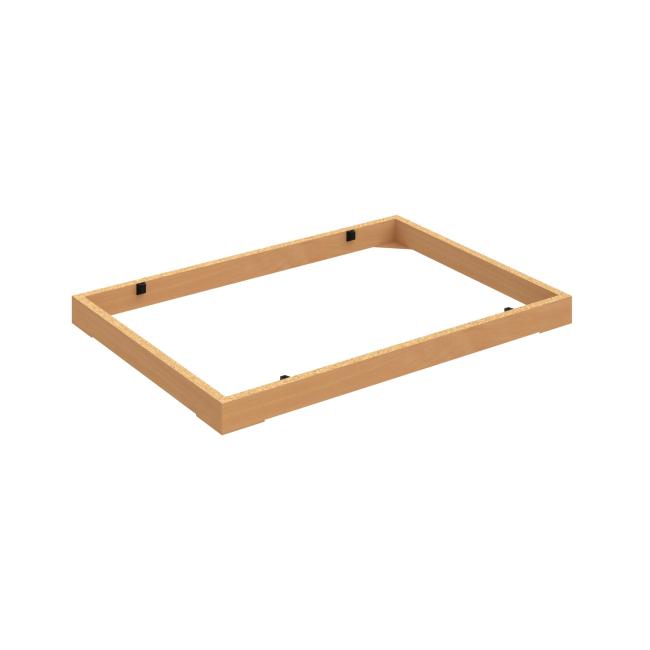 [ON800602] Stabiler Schranksockel, 80 x 5 x 56 cm, Buche