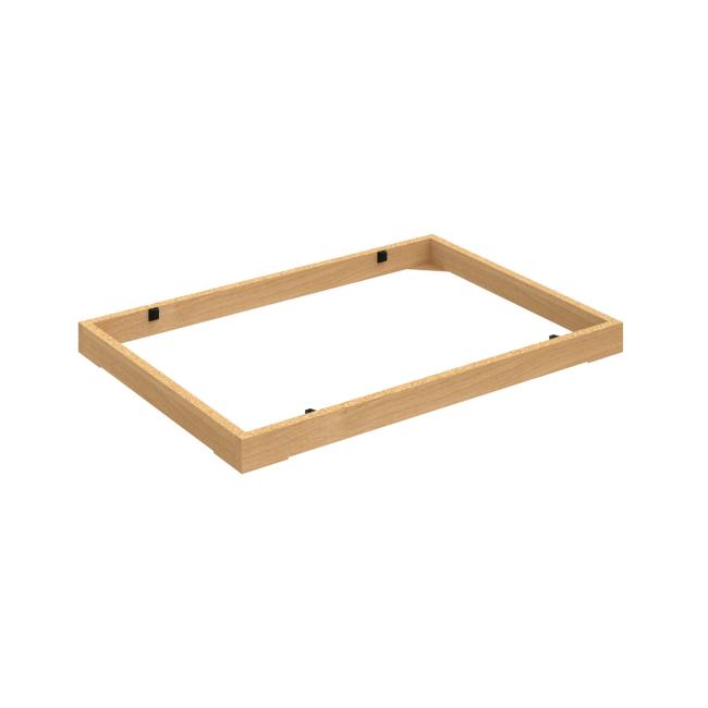 [ON800604] Stabiler Schranksockel, 80 x 5 x 56 cm, Eiche