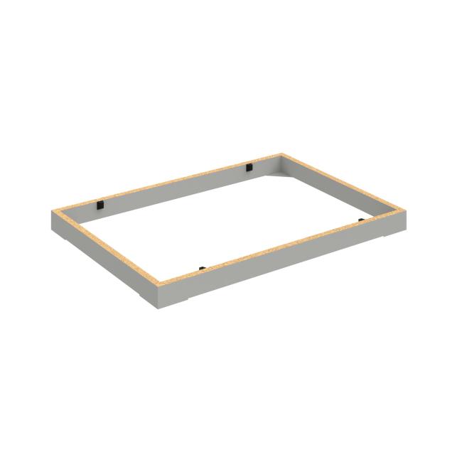 Stabiler Schranksockel, 80 x 5 x 56 cm, grau