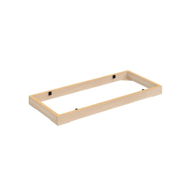 [ON800801] Stabiler Schranksockel, 80 x 5 x 36 cm, Akazie