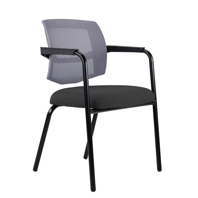 [AN295010] Konferenzstuhl LAPEL Visitor, schwarze Beine, BN6 Anthrazit